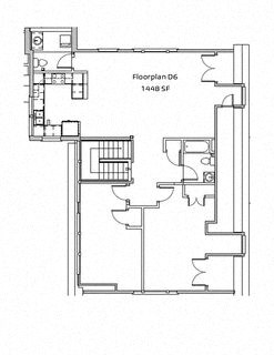 the floor plan of the ground floor of a house